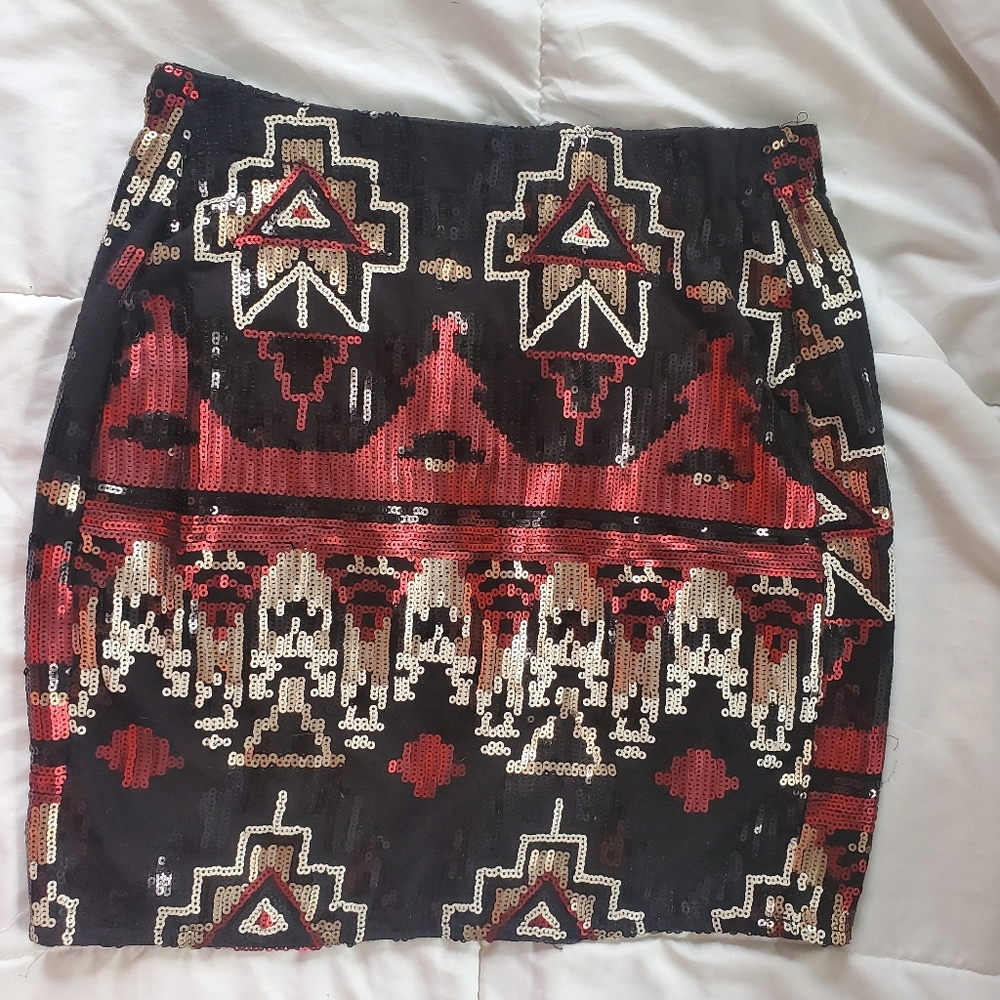 Tribal Mini Skirt